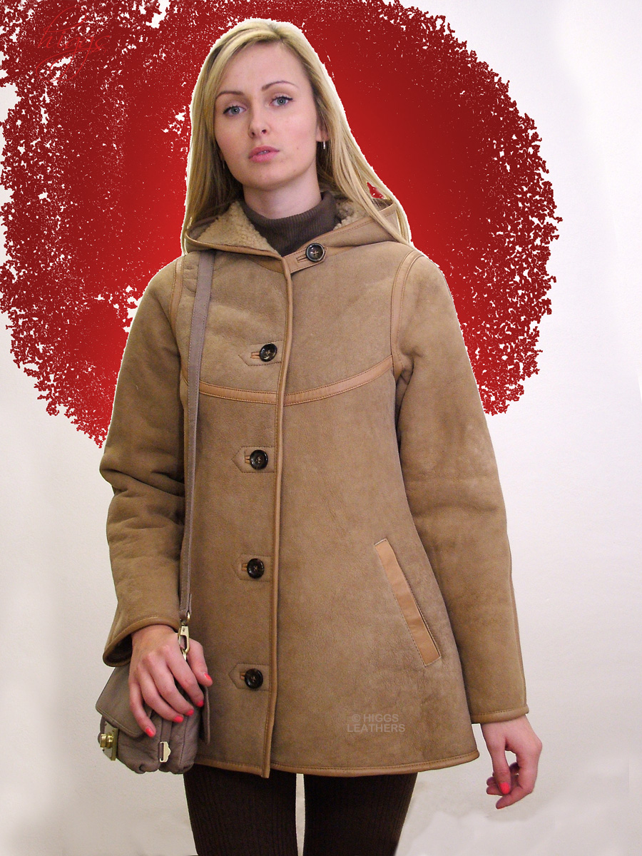 Womens hooded sheepskin jackets – Modern fashion jacket photo blog
